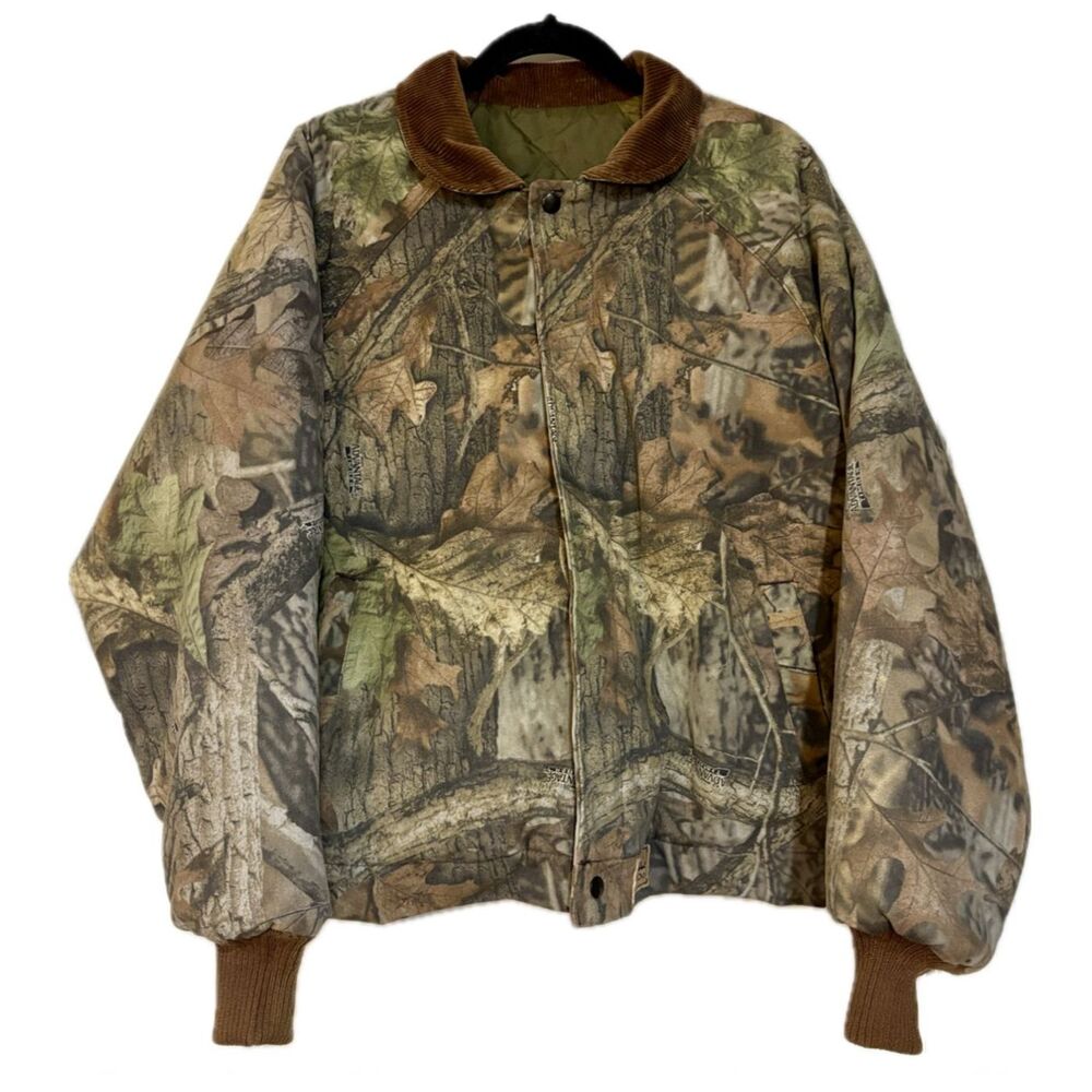 Vintage Walls Outdoors Camo Jacket Camouflage Barn Jacket Size L Vtg 90s